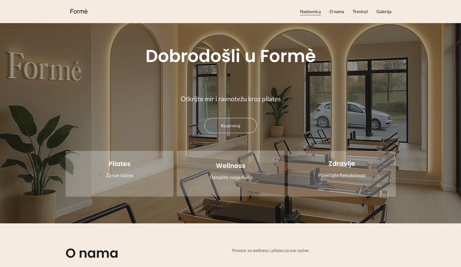Formè Pilates web preview