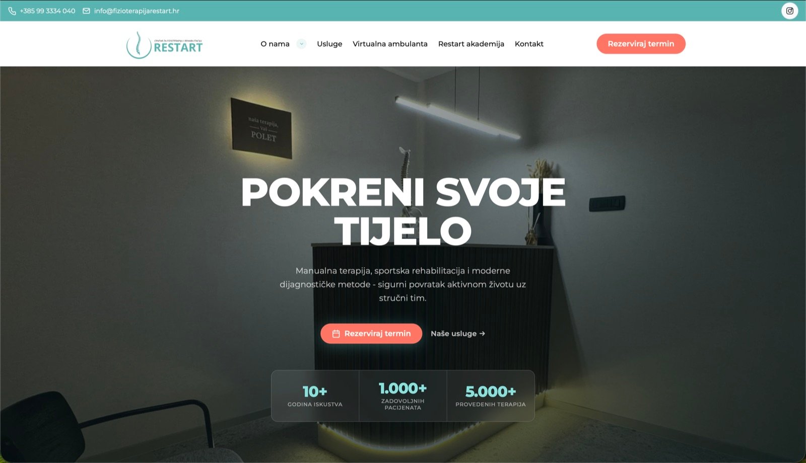 Fizioterapija Restart — screenshot